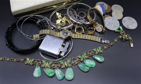 Jade suite jewellery & costume